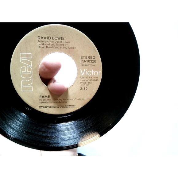 David Bowie – Fame / Right RCA 7" Vinyl Record Tan/Brown Label PB-10320 - Picture 5 of 6